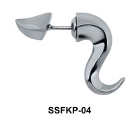 Tail Shaped Stud Earrings SSFKP-04